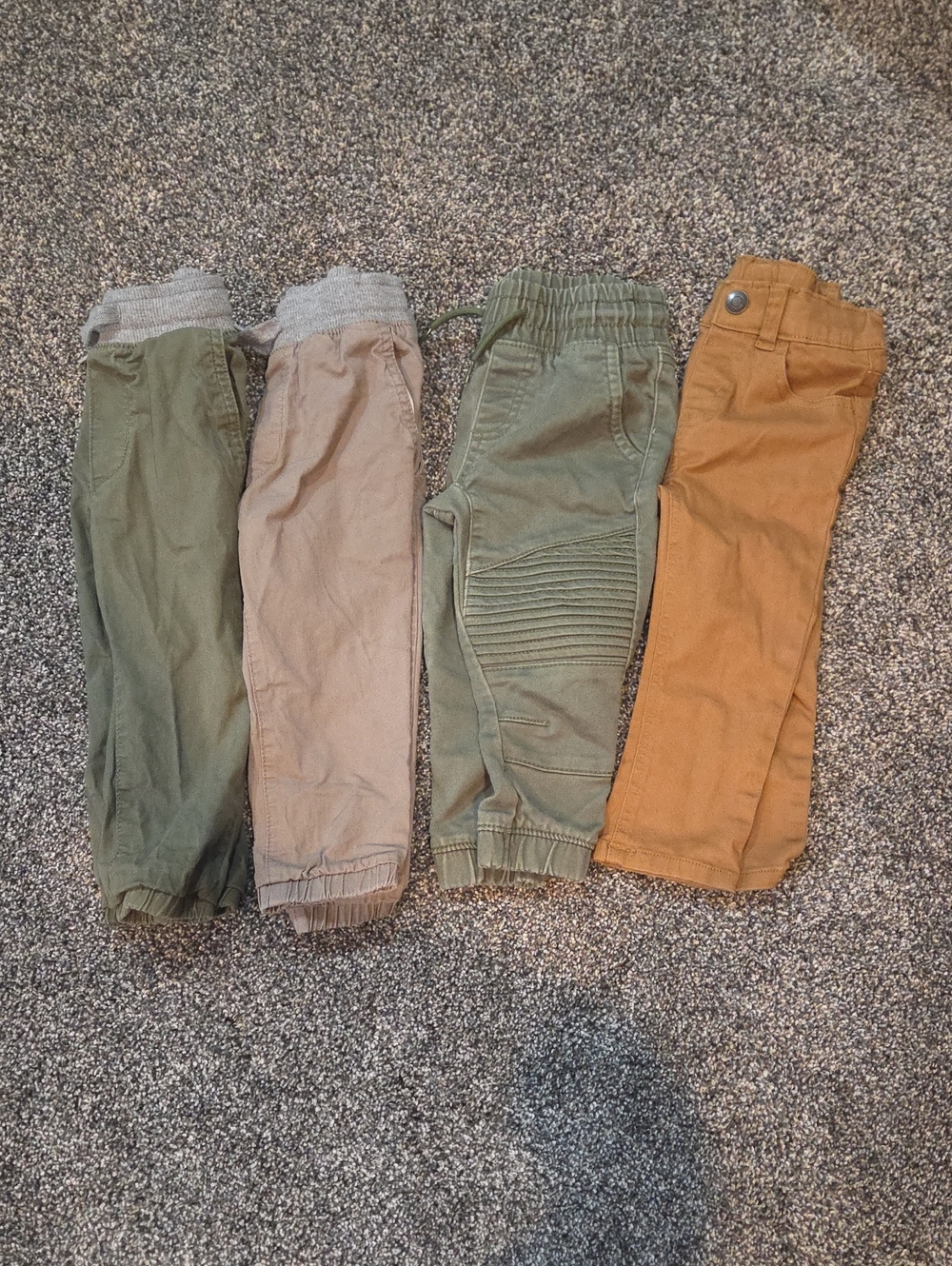 OshKosh B'gosh Kids Cargo Joggers - Olive, Tan, Khaki, Brown